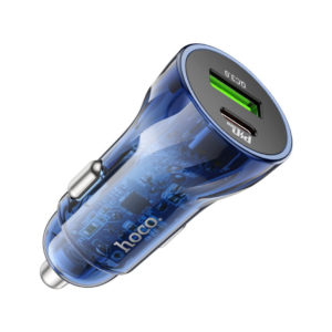 Hoco Z47A 30W Type-C + USB-A Car Charger - Image 1
