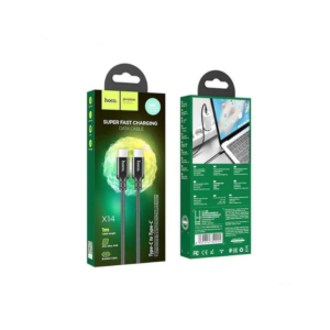 Hoco X14 60W Type C to Type C Fast Charging Cable 1 Meter - Image 1