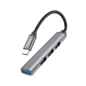 Hoco HB26 4 in 1 (Type C to 4 USB-A) Mini Adapter - Image 1