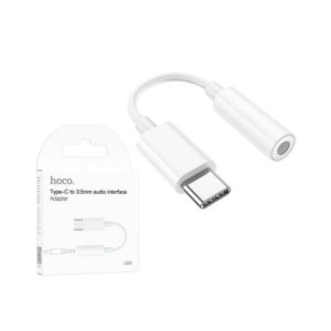 Hoco LS35 Type C to Female 3.5mm Aux Adapter - Image 1